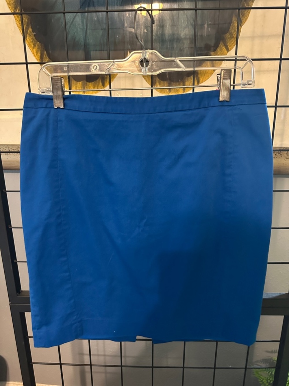 Express Bold Blue Pencil Skirt lined